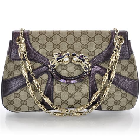 gucci jewelled dragon bag|GUCCI Monogram Tom Ford Jeweled Dragon Bag Purple.